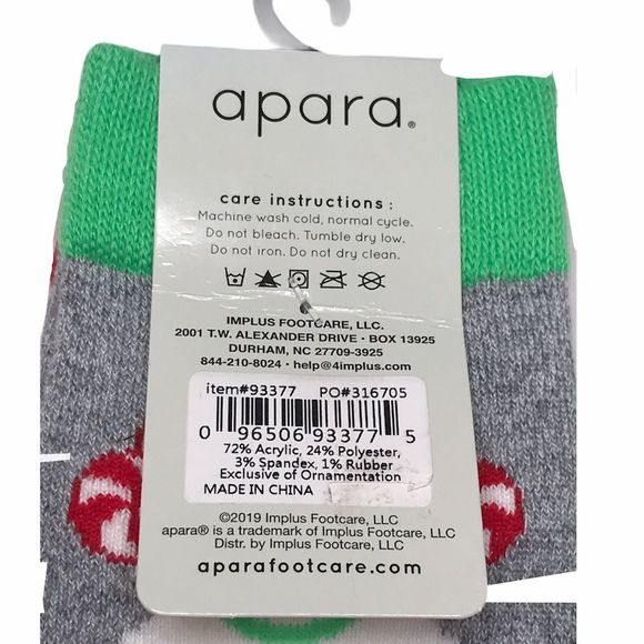 Apara Cupcake & Ice Cream Cone Crew Socks, Gray - Picture 5 of 8